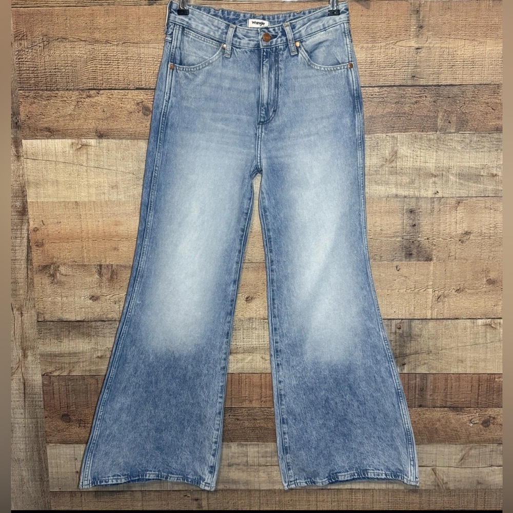 WRANGLER Wanderer 622 Jeans size 26 High Rise Flare 30” Inseam Bell Bottoms - Picture 2 of 13